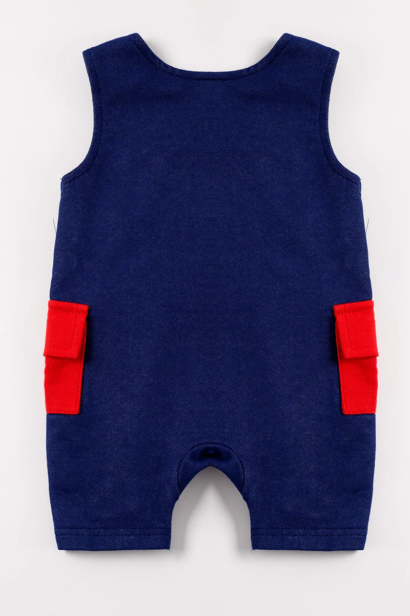 Honeydew Navy Star Patriot Print Jonjon