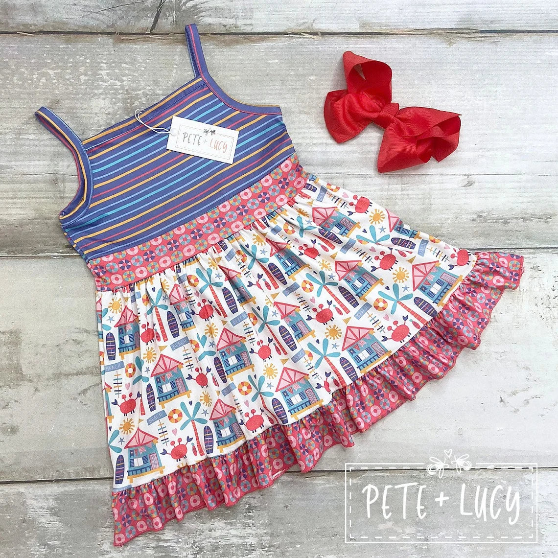 Pete + Lucy Let's Go To The Beach Dress – nannymooandparkertoo