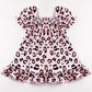 Honeydew Pink Leopard Ruffle Dress