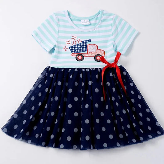 Honeydew Baseball Dump Truck Dress