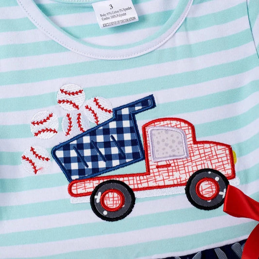 Honeydew Baseball Dump Truck Dress