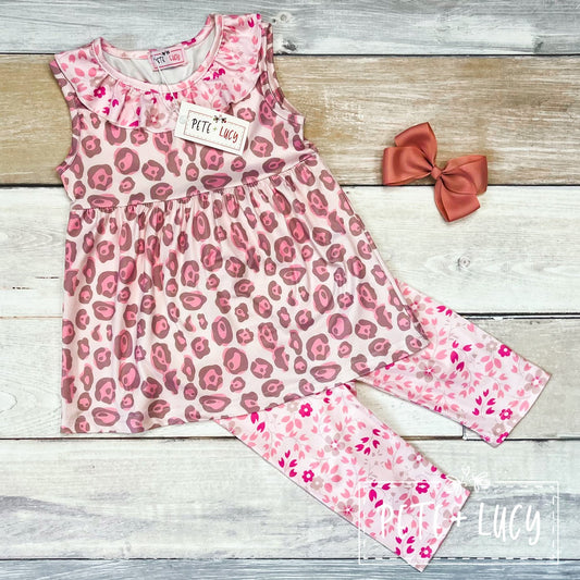 Pete + Lucy Sweet Leopard Pant Set