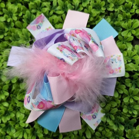 Pete + Lucy Unicorn Beauty Clip Hair Bow