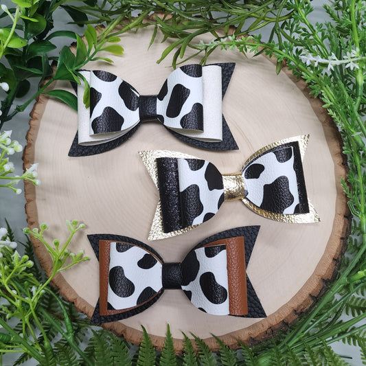 Giddy Up Cow Girl Deluxe Bow Clip