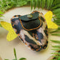 Tooth Fairy Pillow Pouch Orange and Gold Cheetah