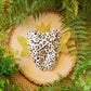 Tooth Fairy Pillow Pouch Pink and Gold Cheetah Hearts