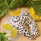 Tooth Fairy Pillow Pouch Pink and Gold Cheetah Hearts