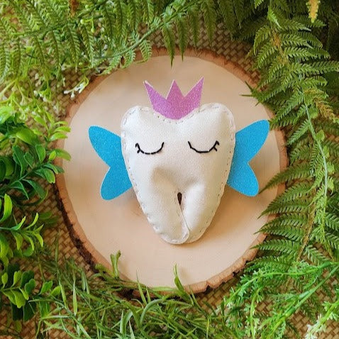 Tooth Fairy Pillow Pouch Shimmer Rainbow