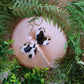 Dragonfly Cow Spots and Gold Glitter