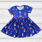 Sparkledots Raining Cactus & Flowers Twirly Dress