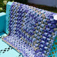 Nana Made It Peek-A-Blue Chunky Blanket