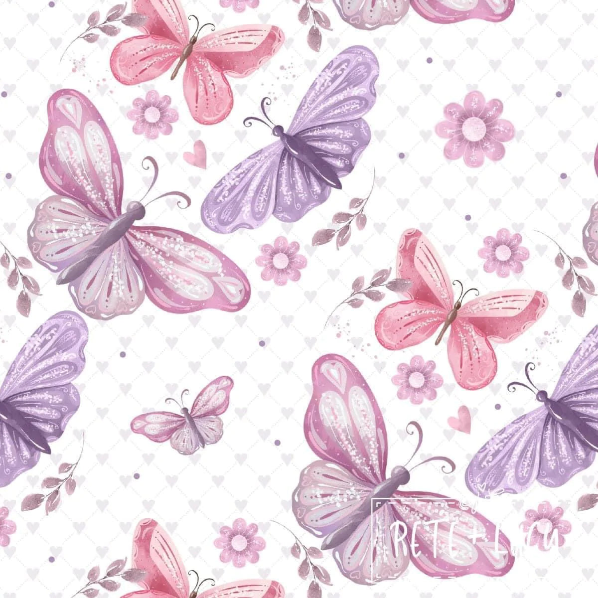 Pete + Lucy Lilac Butterflies Short Set